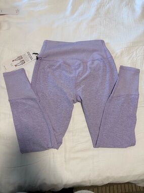 ALO Alosoft 7/8 High-Waist Lounge Legging in Ultraviolet Heather